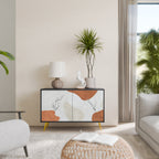 TRANQUIL TWIG 2-Door Sideboard in Black Finish