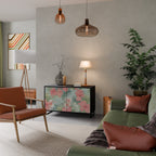 HAWAIIAN SPIRIT Aparador de 2 Portas em Acabamento Preto