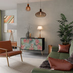 HAWAIIAN SPIRIT Aparador de 2 Portas em Acabamento Preto