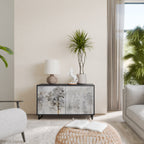 FADE IN THE TREES Aparador de 2 Portas em Acabamento Preto