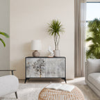 FADE IN THE TREES Aparador de 2 Portas em Acabamento Preto