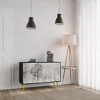 FADE IN THE TREES Aparador de 2 Portas em Acabamento Preto