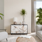 WILD TENDERNESS Aparador de 2 Portas em Acabamento Preto