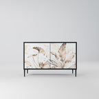 WILD TENDERNESS Aparador de 2 Portas em Acabamento Preto