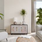 THE DELIQUESCE Aparador de 2 Portas em Acabamento Preto