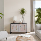 THE DELIQUESCE Aparador de 2 Portas em Acabamento Preto