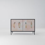 THE DELIQUESCE Aparador de 2 Portas em Acabamento Preto