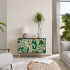 VERDANT PLEASURES Aparador de 2 Portas em Acabamento Preto