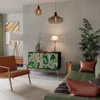 VERDANT PLEASURES Aparador de 2 Portas em Acabamento Preto