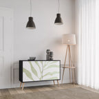 BOTANICAL SPARK 2-Door Sideboard in Black Finish