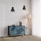 BLUE LEAVES 2-Door Sideboard in Black Finish