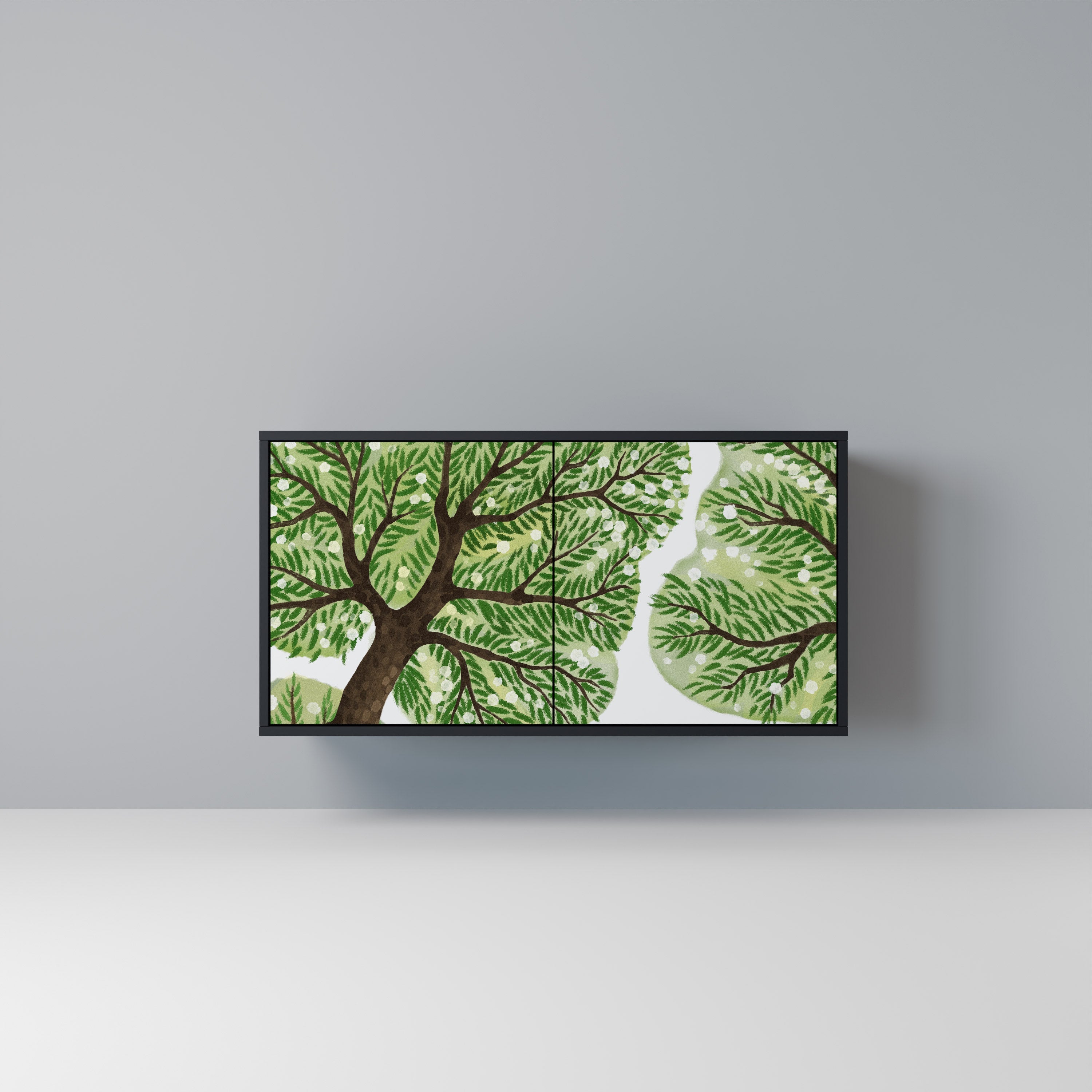 WILDERNESS DASH Aparador de 2 Portas em Acabamento Preto