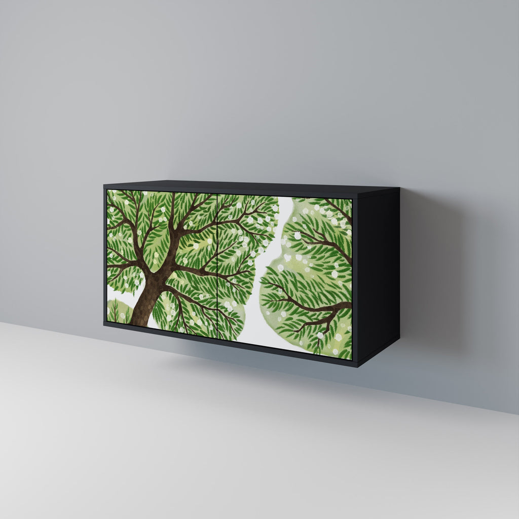 WILDERNESS DASH Aparador de 2 Portas em Acabamento Preto