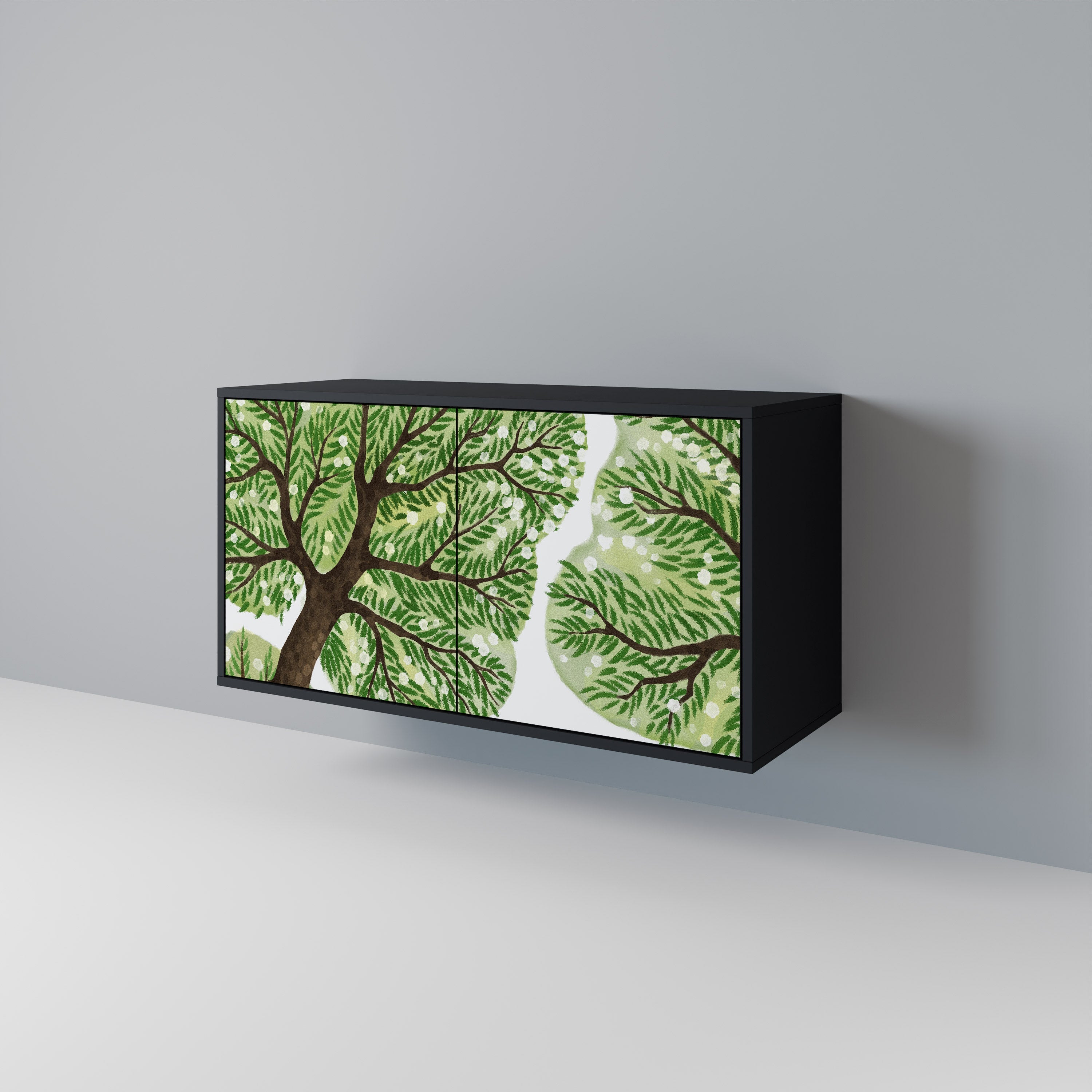 WILDERNESS DASH Aparador de 2 Portas em Acabamento Preto