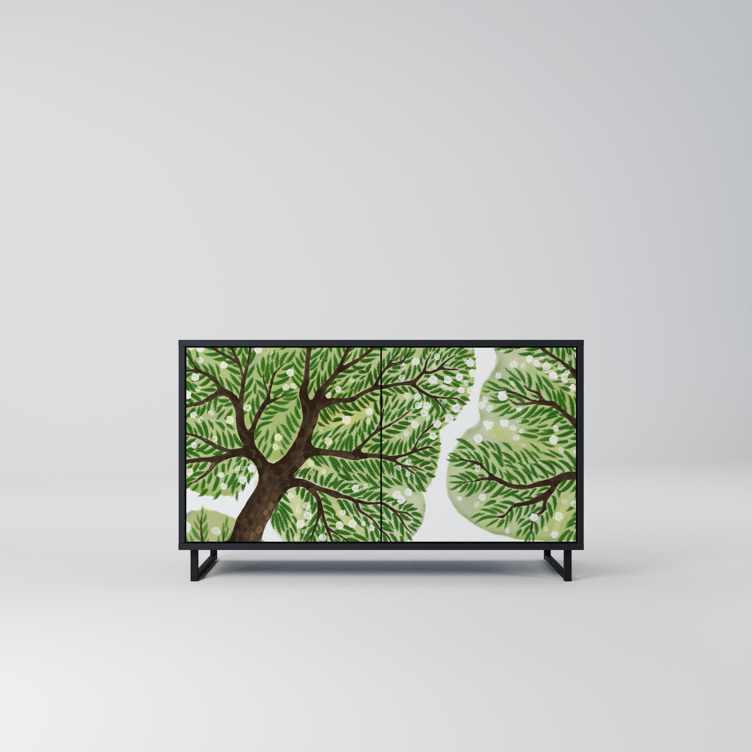 WILDERNESS DASH Aparador de 2 Portas em Acabamento Preto