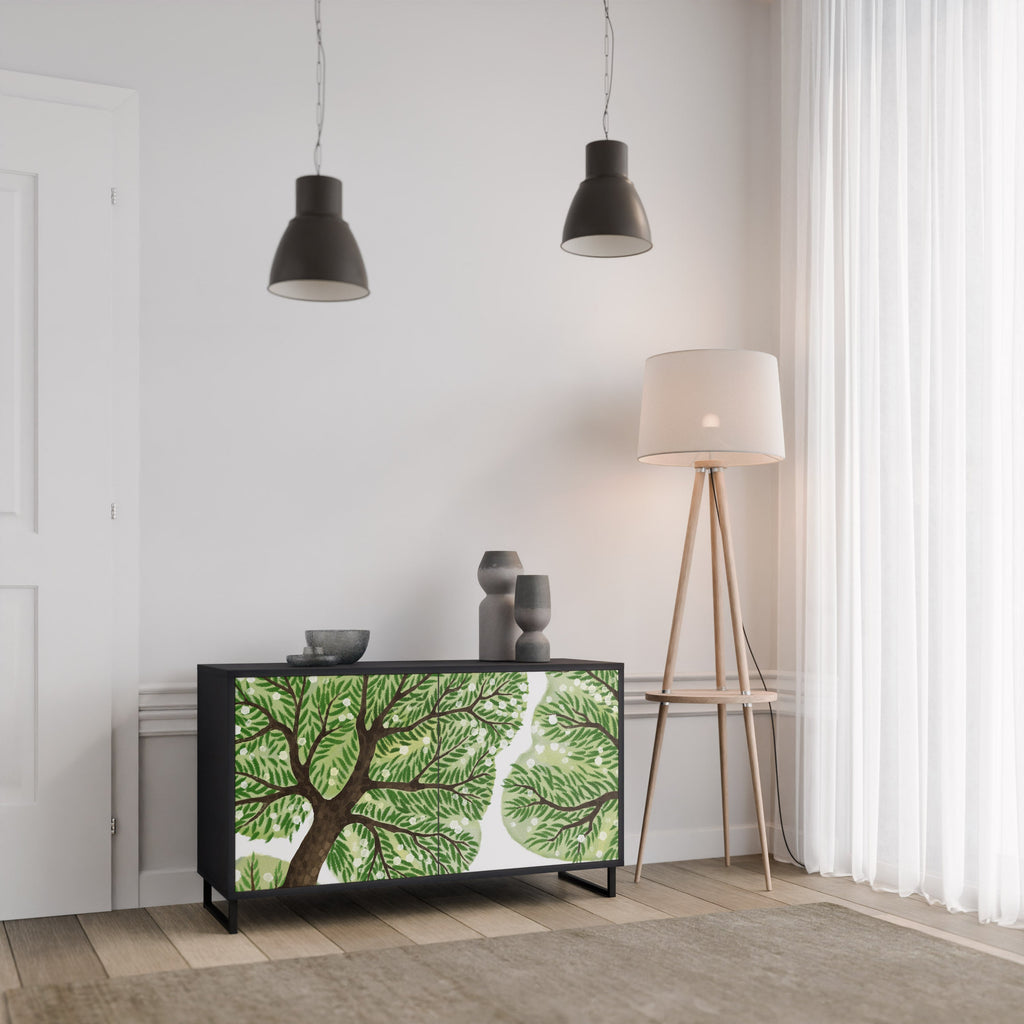 WILDERNESS DASH Aparador de 2 Portas em Acabamento Preto