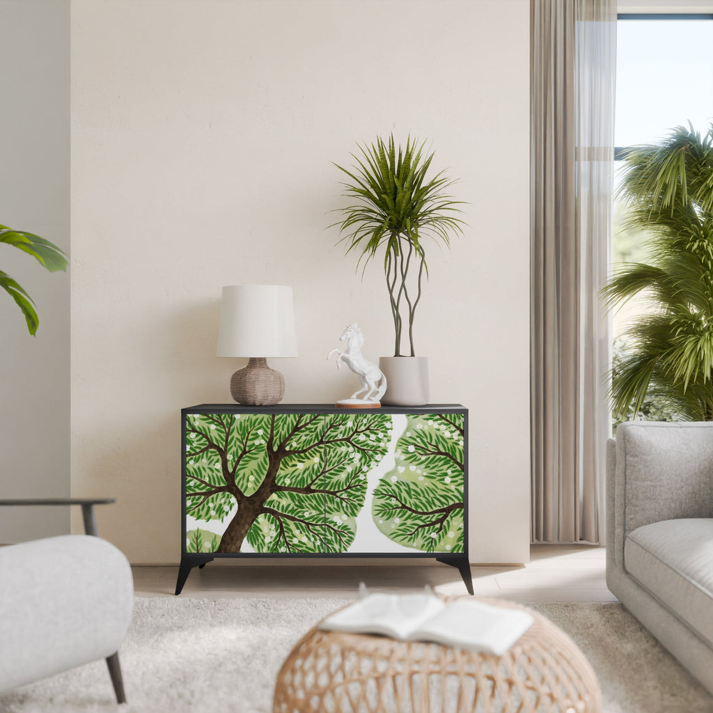 WILDERNESS DASH Aparador de 2 Portas em Acabamento Preto