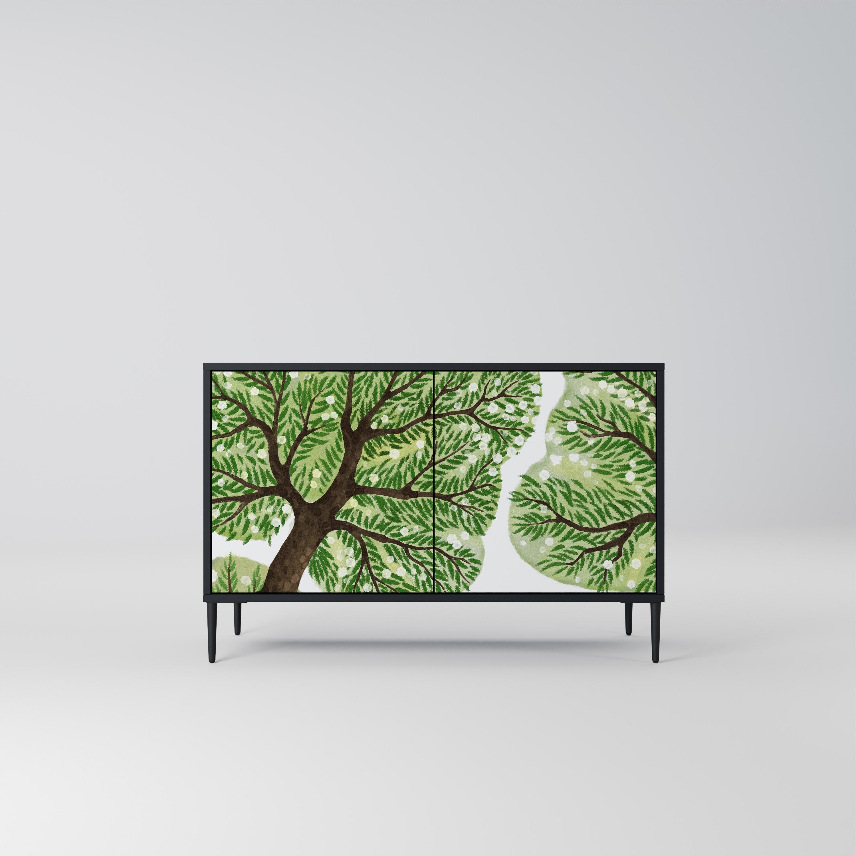 WILDERNESS DASH Aparador de 2 Portas em Acabamento Preto