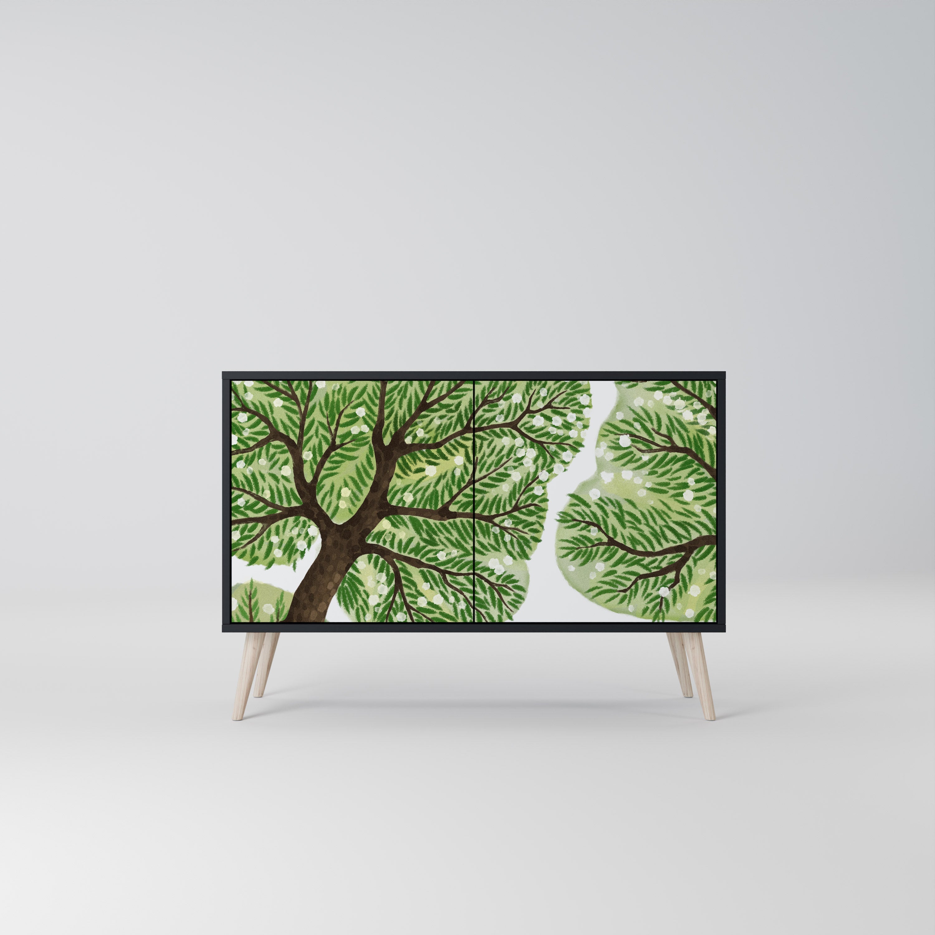 WILDERNESS DASH Aparador de 2 Portas em Acabamento Preto