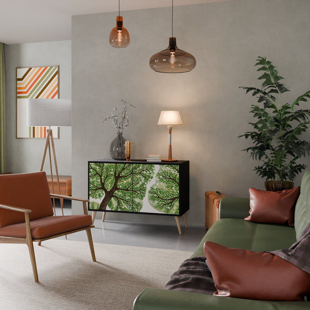 WILDERNESS DASH Aparador de 2 Portas em Acabamento Preto