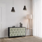 LEAVES ON GREEN 2-Door Sideboard in Black Finish