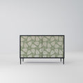 LEAVES ON GREEN 2-Door Sideboard in Black Finish