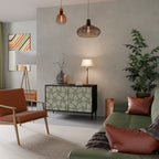 LEAVES ON GREEN 2-Door Sideboard in Black Finish