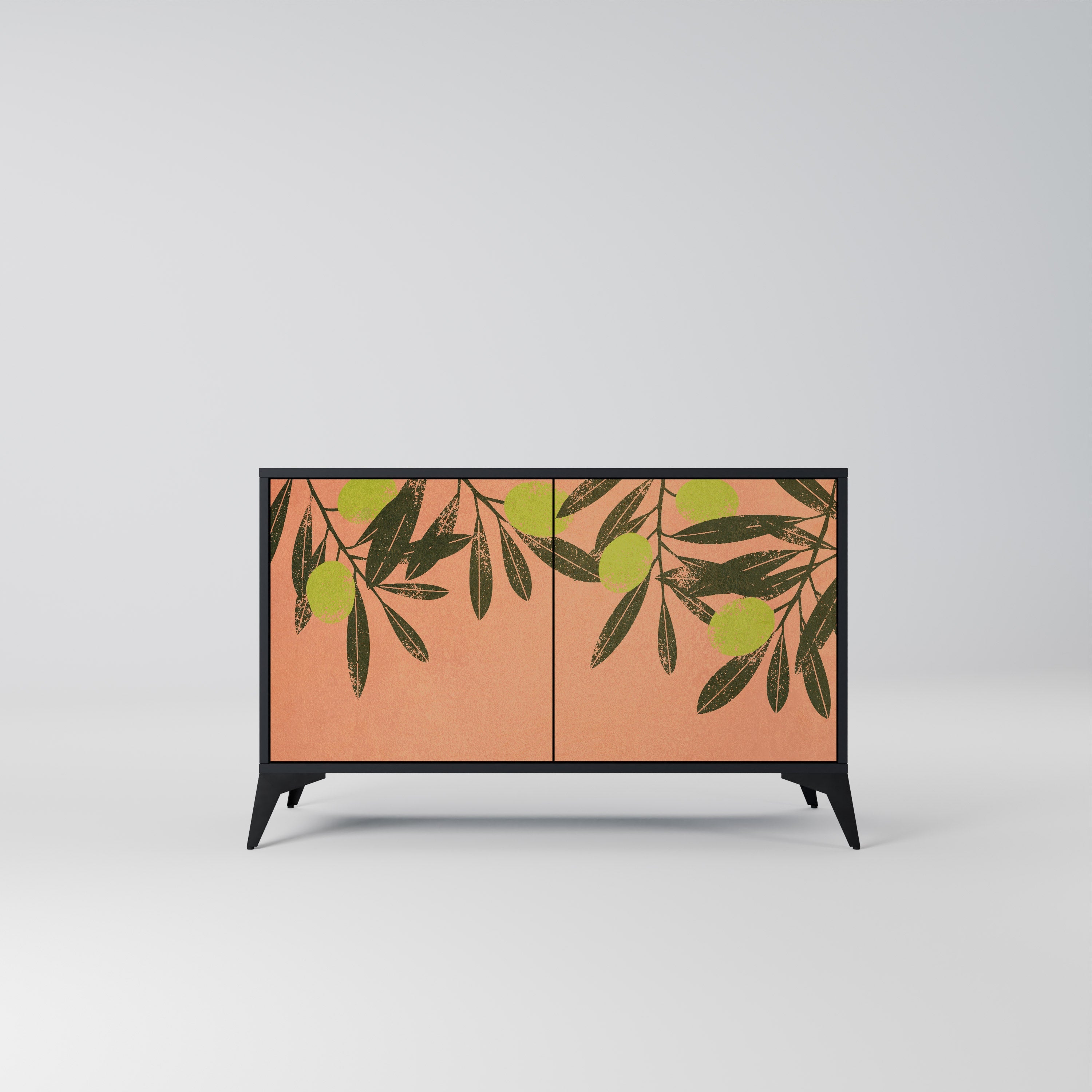 JUICY OLIVES Aparador de 2 Portas em Acabamento Preto