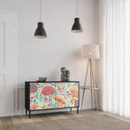 FUNGUS FANTASY Aparador de 2 Portas em Acabamento Preto