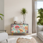 FUNGUS FANTASY Aparador de 2 Portas em Acabamento Preto