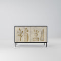 SAND SCULPTURES 2-Door Sideboard in Black Finish