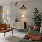 SAND SCULPTURES 2-Door Sideboard in Black Finish