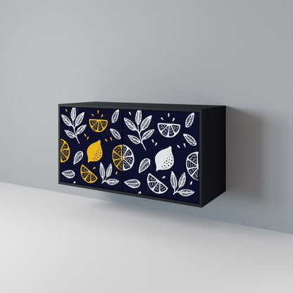 CITRUS BLACK AND WHITE Aparador de 2 Portas