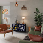 CITRUS BLACK AND WHITE Aparador de 2 Portas em Acabamento Preto