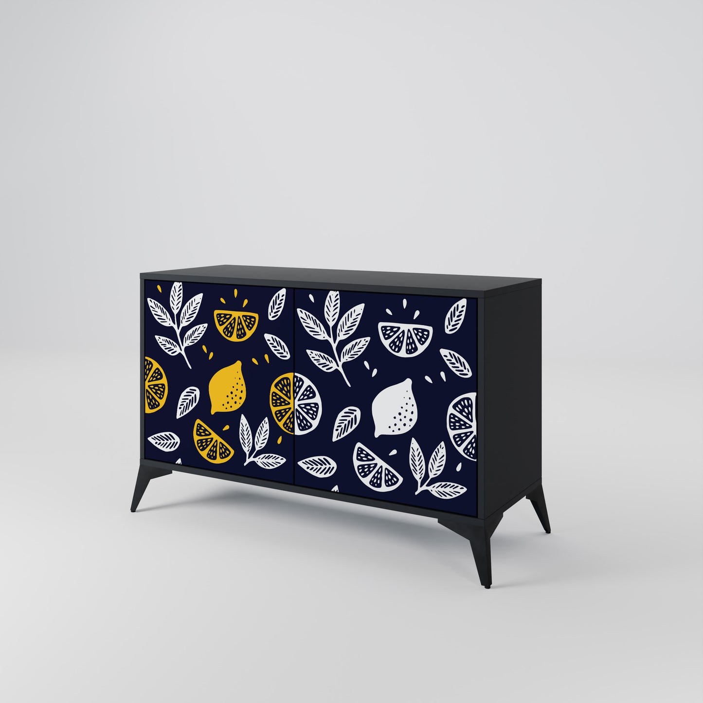 CITRUS BLACK AND WHITE Aparador de 2 Portas
