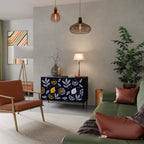 CITRUS BLACK AND WHITE Aparador de 2 Portas em Acabamento Preto