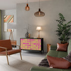 SKATEBOARD ARTISTRY Aparador de 2 Portas em Acabamento Preto