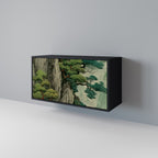 VERDURE ABYSS Aparador de 2 Portas em Acabamento Preto