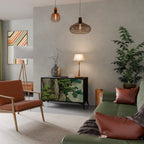 VERDURE ABYSS Aparador de 2 Portas em Acabamento Preto