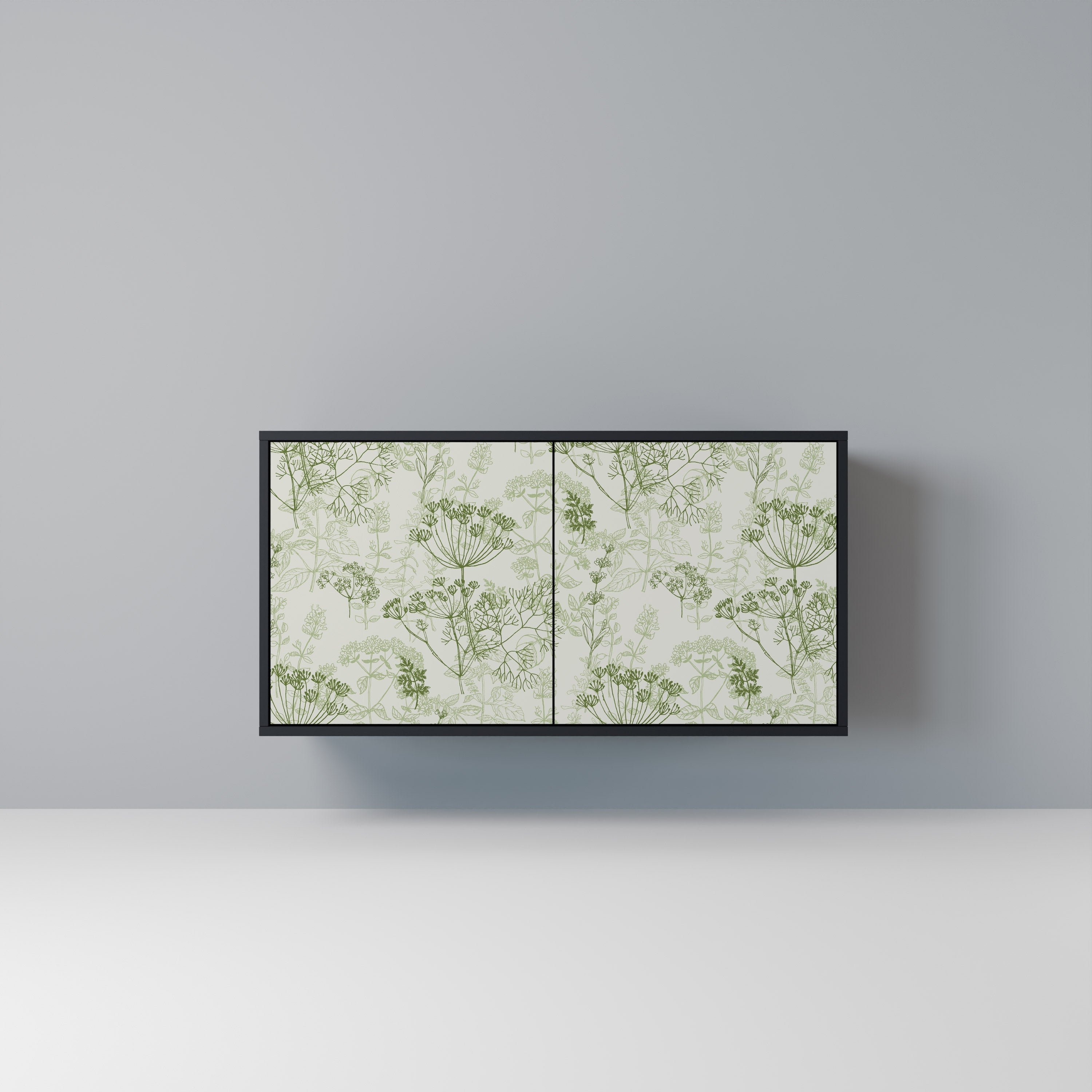 FENNEL BALDACHIN Aparador de 2 Portas em Acabamento Preto