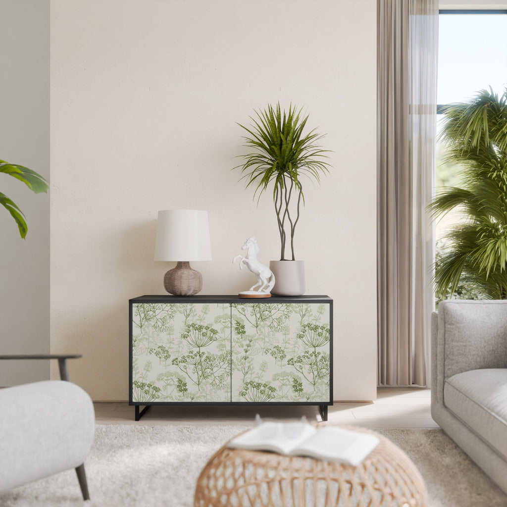 FENNEL BALDACHIN Aparador de 2 Portas em Acabamento Preto