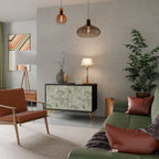 FENNEL BALDACHIN Aparador de 2 Portas em Acabamento Preto