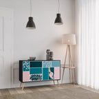 COMBINATION OF SHAPES Aparador de 2 Portas em Acabamento Preto