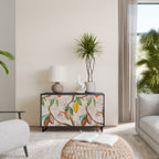 COCOA FRUITS Aparador de 2 Portas em Acabamento Preto