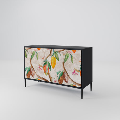 COCOA FRUITS 2-Door Sideboard in Black Finish
