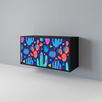 CACTUS VIBES 2-Door Sideboard in Black Finish