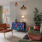 CACTUS VIBES 2-Door Sideboard in Black Finish