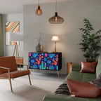 CACTUS VIBES 2-Door Sideboard in Black Finish