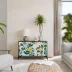 LEMON TREE Aparador de 2 Portas em Acabamento Preto