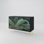 ROYAL GREEN Aparador de 2 Portas em Acabamento Preto